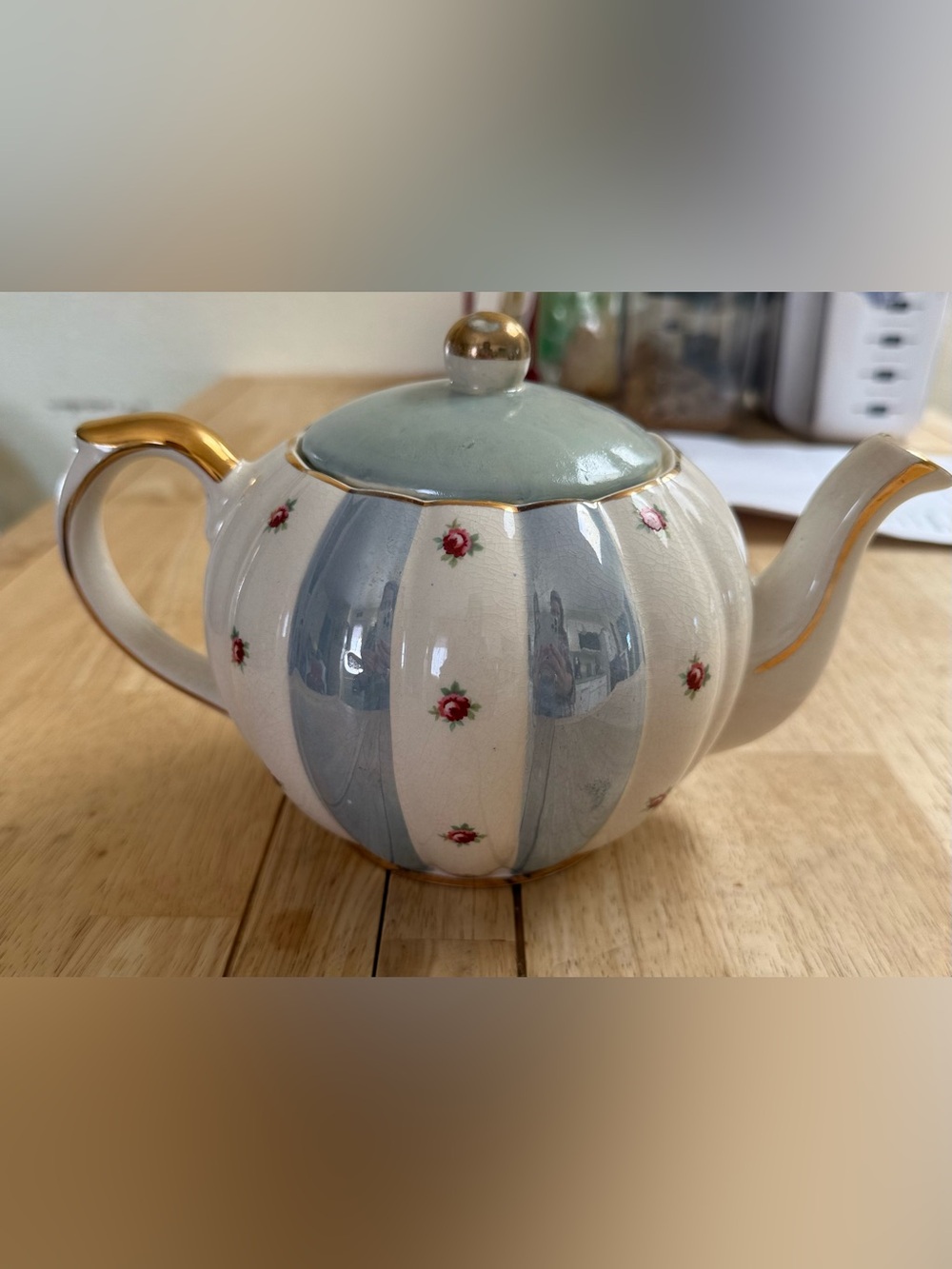 Vintage Gibsons Staffordshire Floral Lustre Teapot